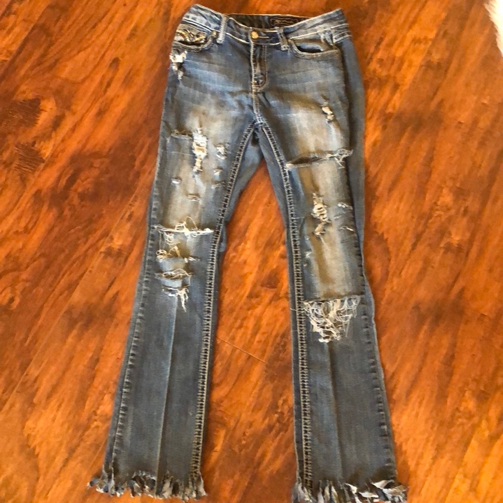 Custom Made Distressed Jeans - Picture 2 of 7